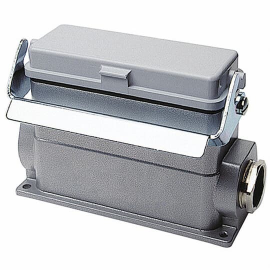 BB710MV Pos-E-Kon 1-Lever Locking Box Base With Cover, 2 x 1/2 in NPT Entry, Surface Mount, Die Cast Aluminum