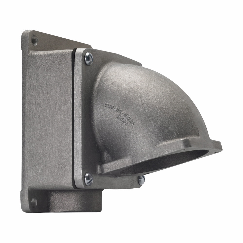 CJA510 PowerMate Back Box With Angle Adapter, 8 in H x 5-7/8 in W x 7-7/16 in D, For Use With CDJA Series Receptacle, Cast Aluminum
