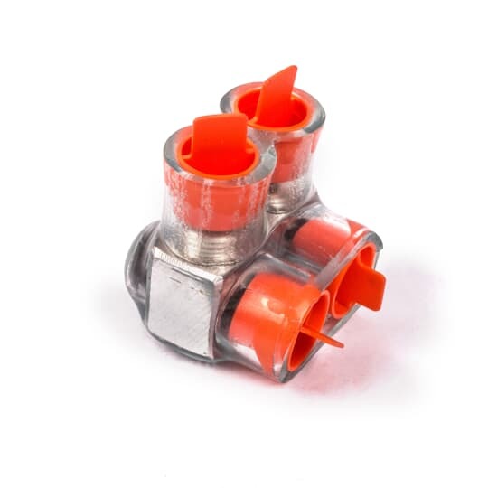 CSB-4-2-S Homac 1-Way 2-Outlet Dual Rated Encapsulated Multi-Tap Cable Block, Stranded Aluminum/Copper Conductor, Aluminum
