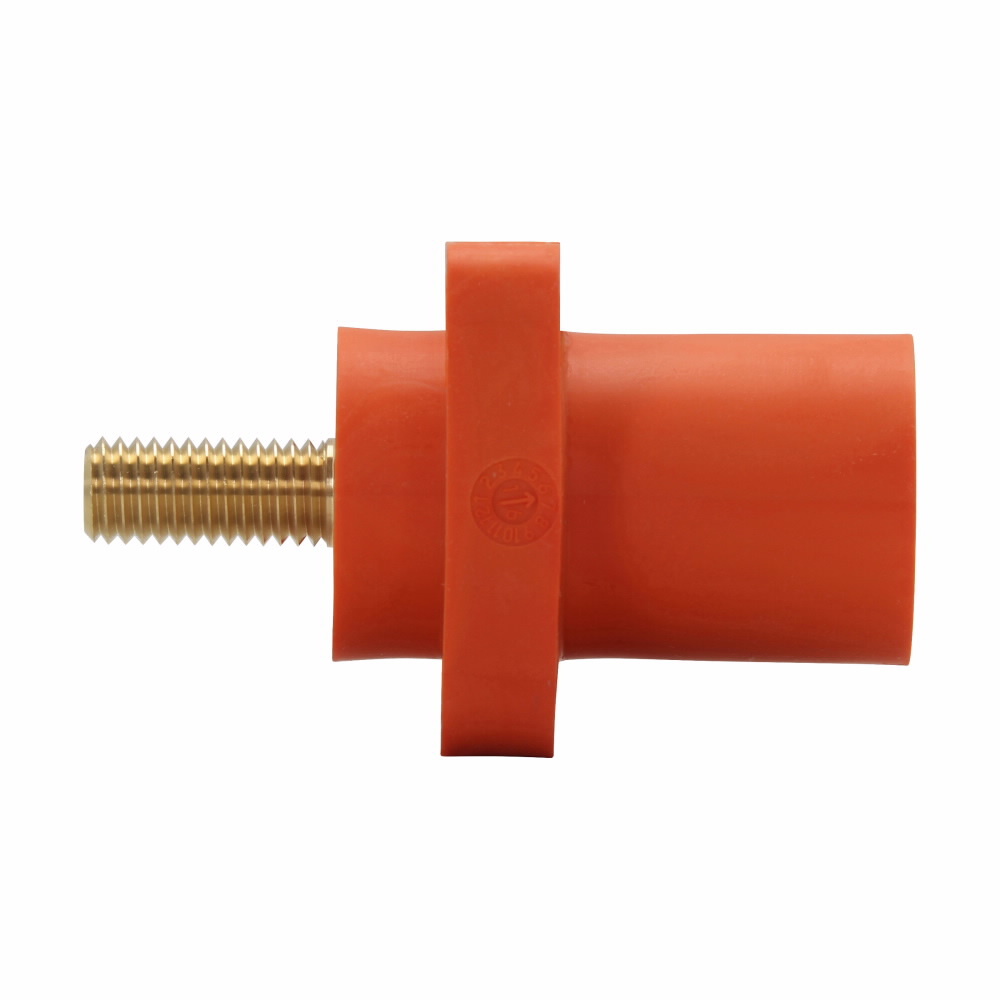 E1016-1612S Cam-Lok J Series E1016 1-Pole Insulated Male Receptacle, 600 VAC/VDC, 400 A