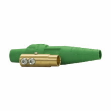 E1016-8389 Cam-Lok J Series 1-Pole Non-Vulcanized Female Plug, 600 VAC/VDC, 400 A, 2/0 to 4/0 AWG Wire, Double Setscrew Connection, NEMA 3R NEMA Rating