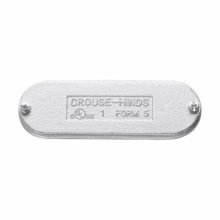 K250CMHDG Condulet Form 5 Cover, 2-1/2 in, 3 in Hub, For Use With Conduit Outlet Bodies, Cast Iron, Hot Dipped Galvanized