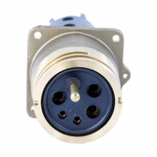 X8347-13C Quik-Loc Dust-Tight Male Receptacle, 600 VAC, 325 A, 3 W Power Rating
