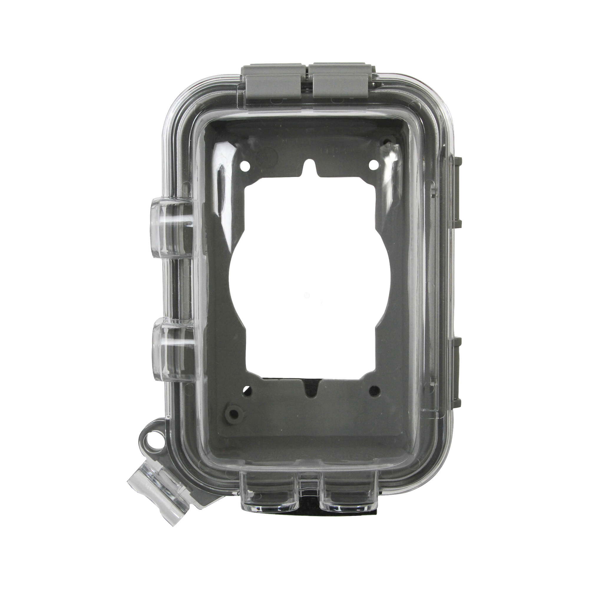 Eaton Nonmetallic while-in-use weather protective cover, Self-closing, 3.25 in depth, Surface mount, Gray, Multiple Configurations, Wet, Polycarbonate, Single-gang, Horizontal, vertical, Standard