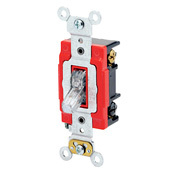 1223-7LC 3-Way Illuminated-OFF Self-Grounding AC Quiet Toggle Switch, 277 V AC, 20 A, 1 hp Power Rating