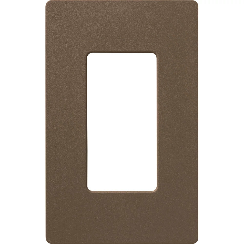 SC-1-EP Claro Wall Plate for Decorator-Style Dimmers, Switches, and Outlets, 1 Gang, Satin, Espresso