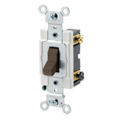 CSB3-20 3-Way Grounding AC Quiet Toggle Switch, 120/277 V AC, 20 A, 800 W, 1000 VA Power Rating
