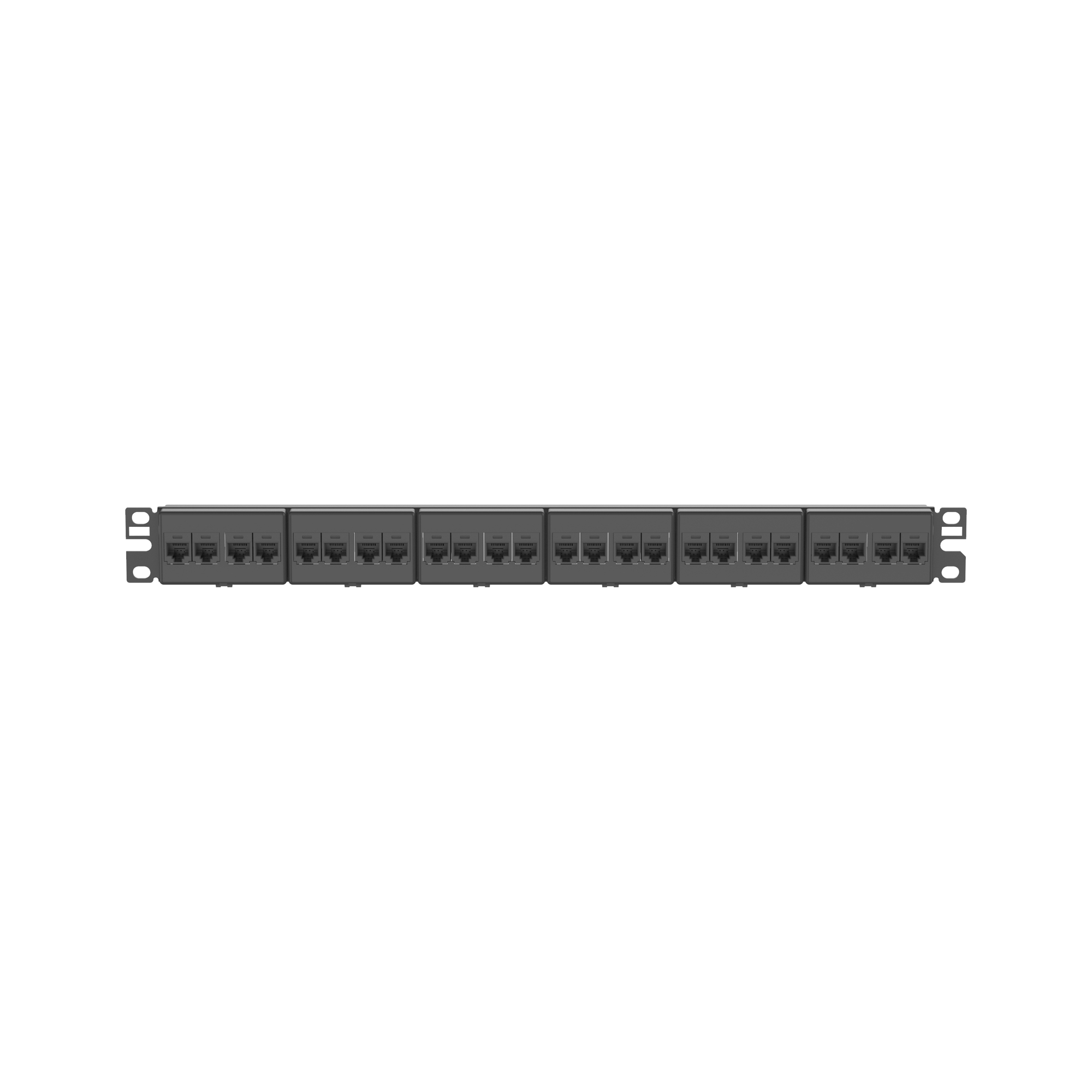CP24688BL PanNet TX6 Plus 1RU Flat UTP Patch Panel Kit, 24 Ports, Cat 6, Cold Rolled Steel