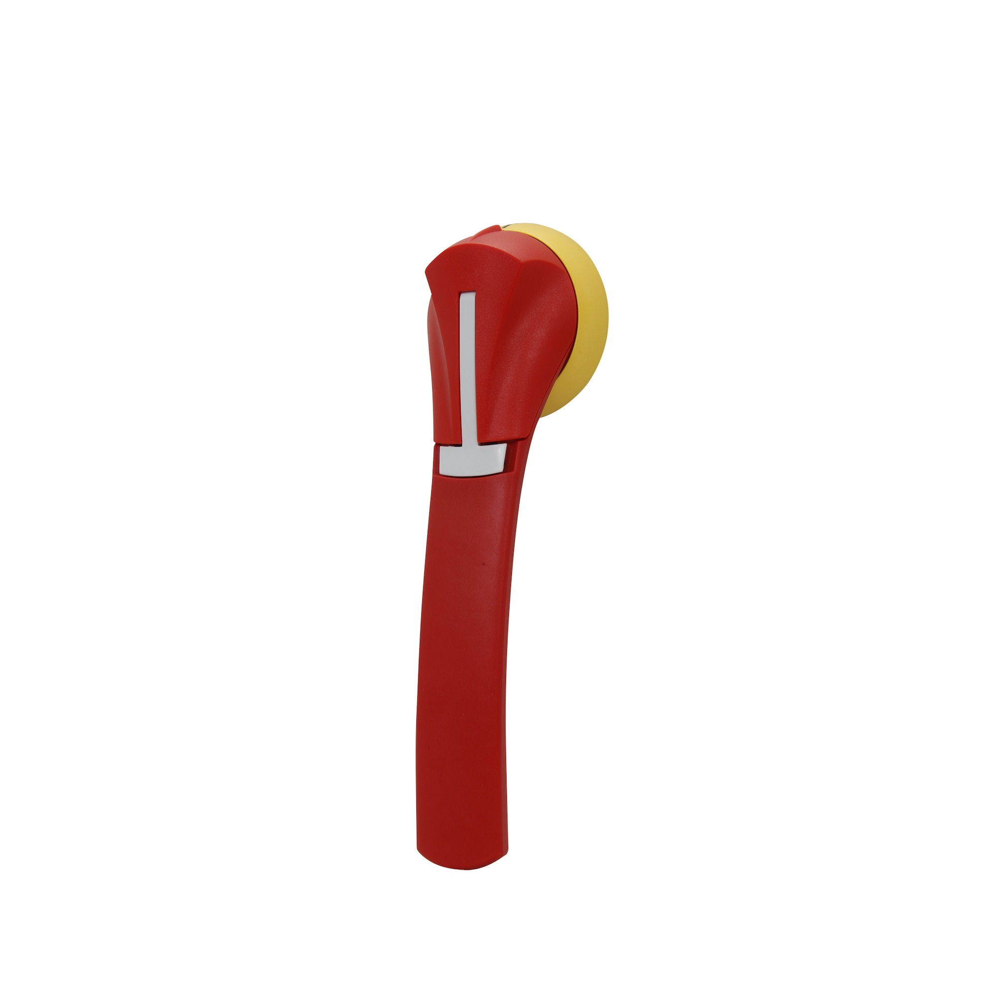 H4X-07R Defeatable External Front Operated Padlockable Pistol Handle, 3 in L x 1-1/2 in W x 1 in H, Red/Yellow