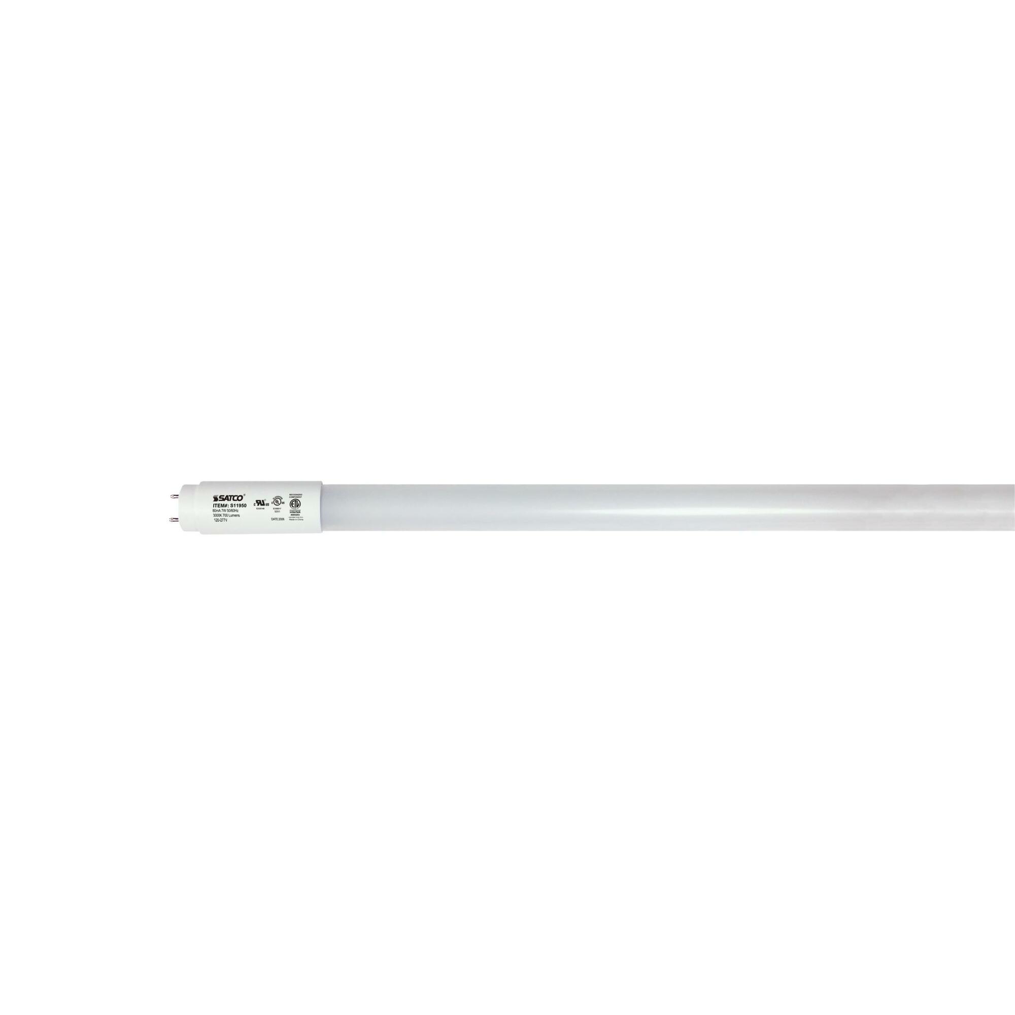 S11950 Type B Ballast Bypass Non-Dimmable LED Lamp, 7 W, 75 W Incandescent Equivalent, G13 Lamp, T8 Linear Shape, 700 Lumens