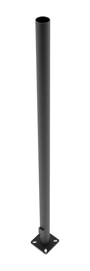 PR4-11-20D2 Lighting Pole With 18-3/4 in Anchor Bolts, 20 ft H Mounting, 4 in, 11 ga THK, Steel