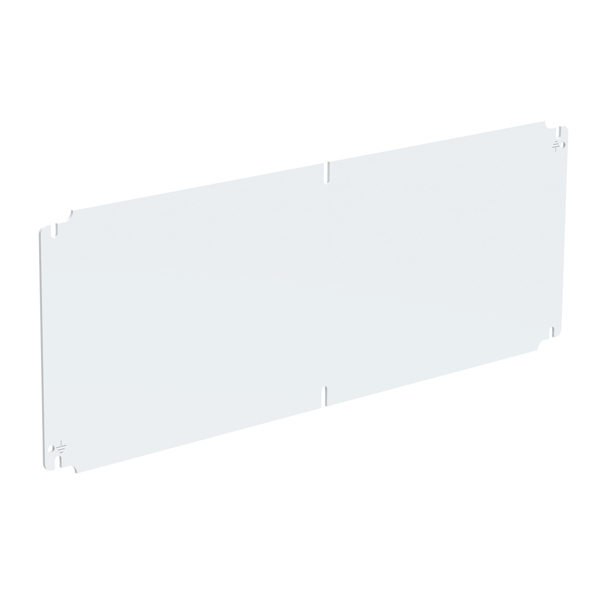 LP2393G InLine A53 Landscape Panel, 35.67 in W x 8.31 in H, 12 ga Steel, White