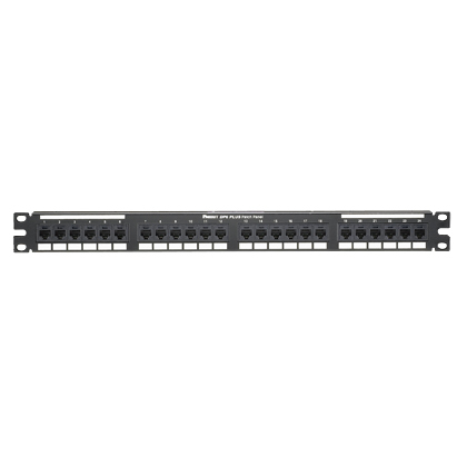 DP24688TGY Data-Patch PanNet 1RU Flat Loaded Patch Panel Kit, 24 Ports, Cat 6, 26 to 22 AWG Terminal, Cold Rolled Steel