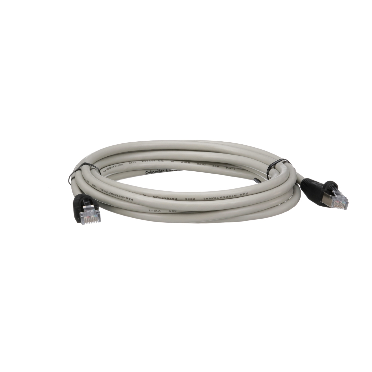 VW3A1104R30 Altivar Remote Cable, For Use With Altivar Remote Graphic Display Terminal and Servo Drive, (2) RJ45 Male