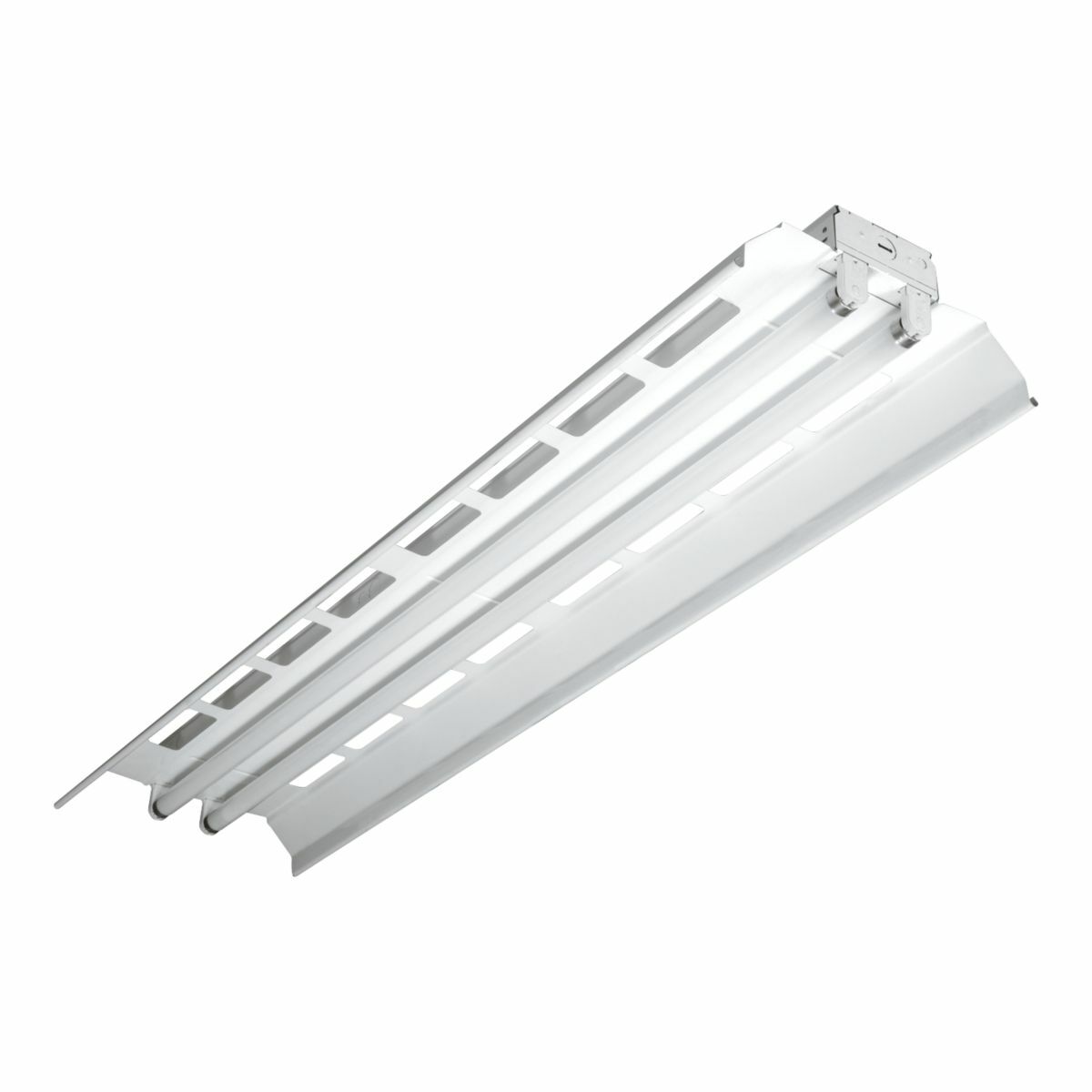 IAF-232-UNV-EB81-U Metalux IAF/ICF Universal Industrial Strip Light Fixture, (2) T8 Lamp, 120/277 V AC, Baked White Enamel Housing