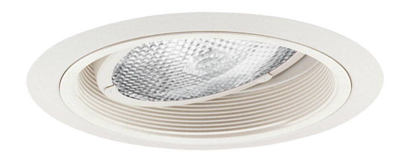 224 WWH Adjustable Baffle Trim, 7-5/8 in OD, Incandescent Lamp, For Use With IC2, TC2, TC2R, APT2 Series Housing