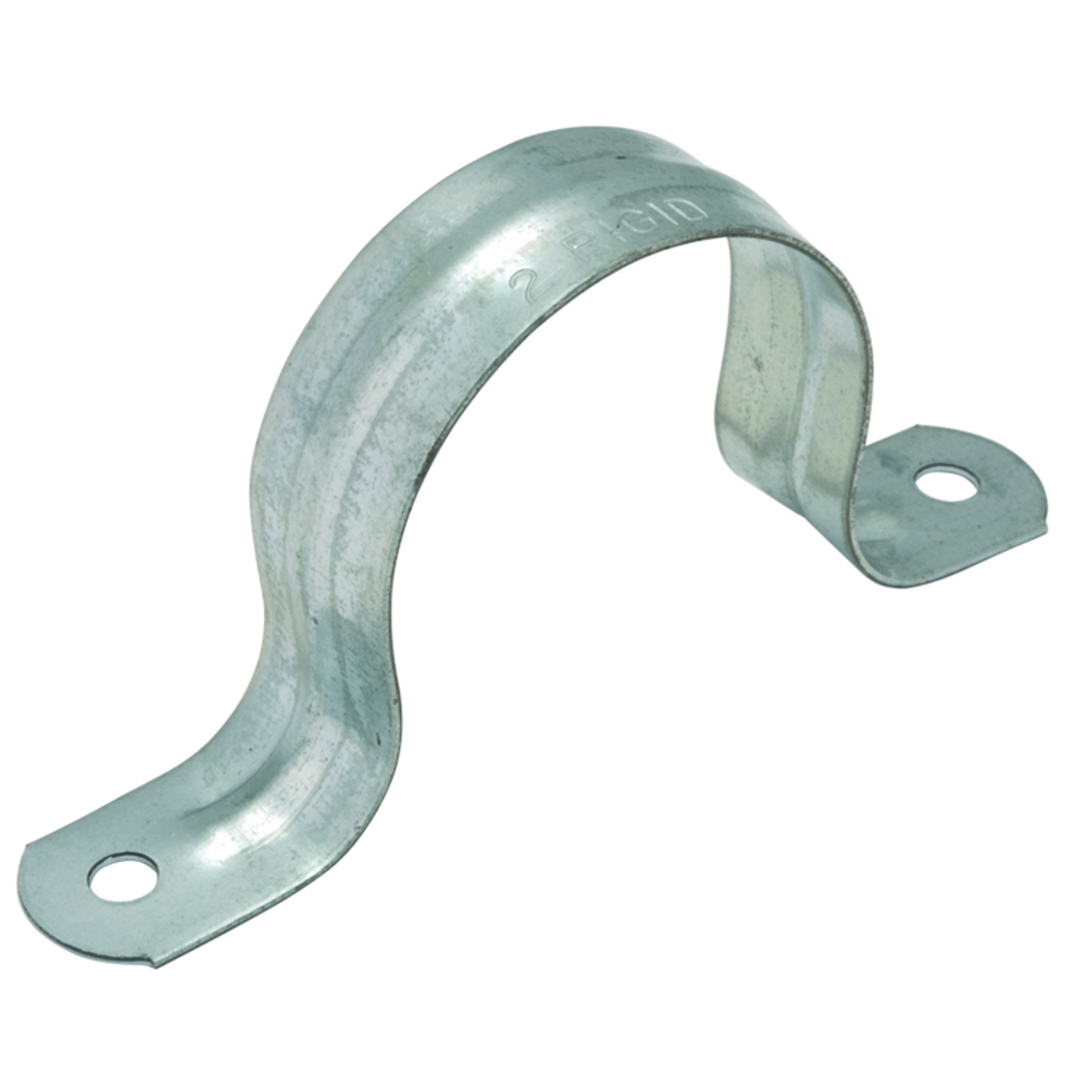 2240 2-Hole 1-Piece Conduit Strap, 3 in, For Use With IMC/Liquidtight Flexible Non-Metallic/Rigid Conduit, Steel, Electro-Plated Zinc