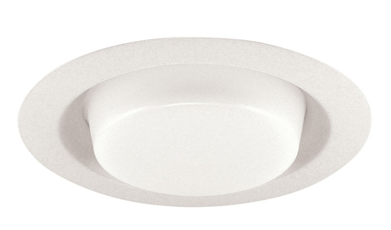 241 PW Lensed Drop Opal Trim With Reflector, 8 in OD, Incandescent Lamp, For Use With IC2, IC21, IC22, IC23, ICPL, PL613, PL618, ICPL626, TC2, TC2R, APT2 Series Housing