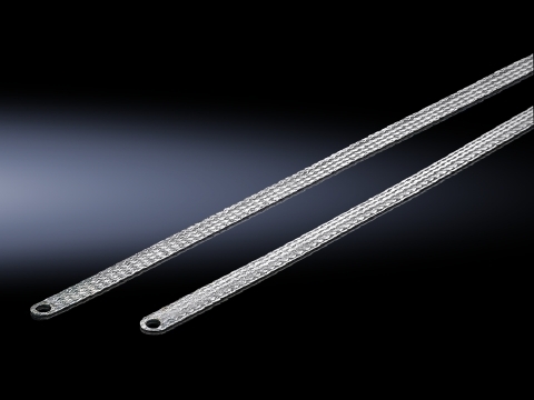 2412210 EMC Braid Ground Strap, 10 sq-mm, Copper, Tin Plated