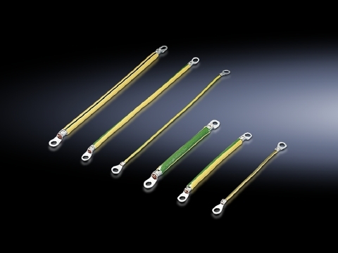 2568000 SZ Series M8 to M8 Connection Ground Strap With Ring Terminal