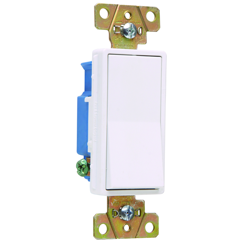 2601W 15 Amp 120V/277V Decorator Switch, White