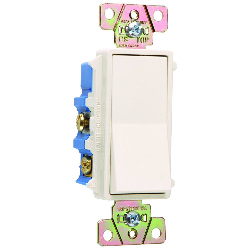 2604LA 15 Amp 120V/277V Decorator Switch, Light Almond