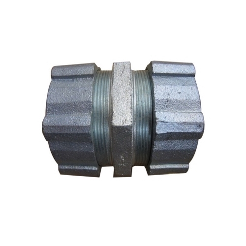 30-400 Type 30 Set Screw Coupling, 4 in, For Use With Threadless Rigid/IMC Conduit, Malleable Iron, Zinc Plated