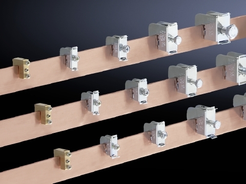 3451500 Conductor Connection Clamp, For Use With 5 mm THK Busbars, 2.5 to 16 sq-mm Wire Size, Sheet Steel