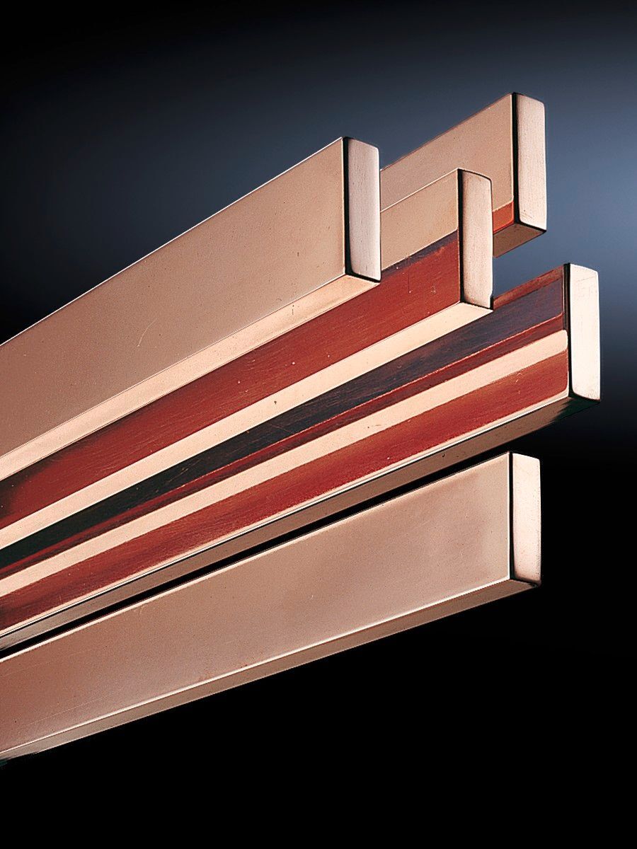 3581000 Grounding Busbar, 2400 mm L x 0.59 in W, Electro Copper