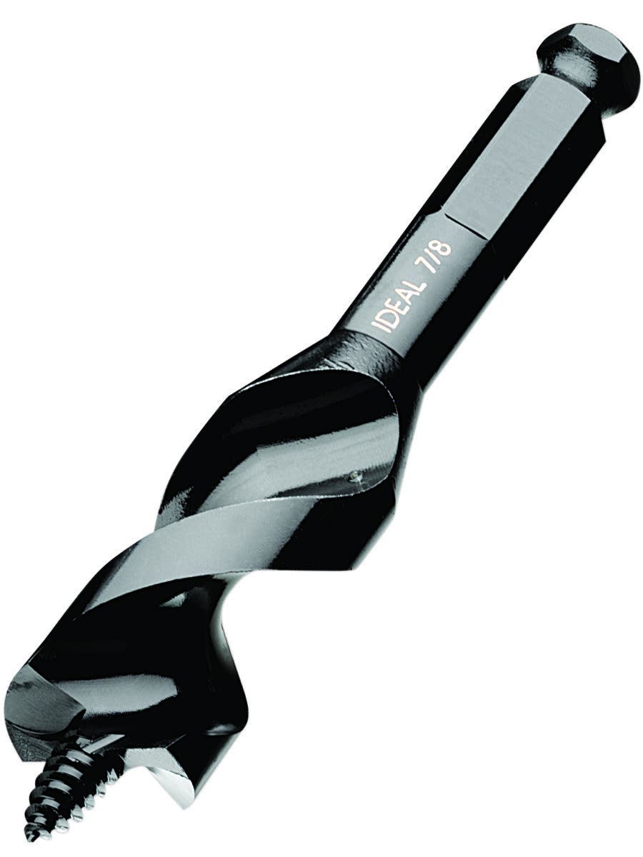 35-866 Mini Utility Auger Bit, 7/8 in Dia, 4-3/4 in OAL, 2-1/2 in L, 7/16 in Shank