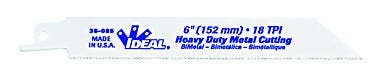 36-086 Heavy Duty Super-Hard Taper Reciprocating Blade, 8 in L x 3/4 in W, 10,14, Bi-Metal Body