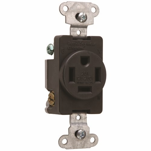 3820 Straight Blade Receptacle 3-Pole 4-Wire 20 Amp 125/250V