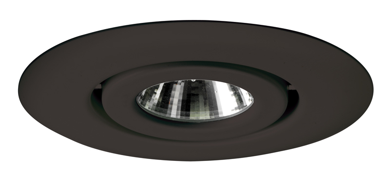 440 BL Adjustable Flush Low Voltage Gimbal Ring Trim, 5 in OD, Halogen Lamp, For Use With IC1, IC1W, IC1S, IC1P, TC1, TC1S, TC1R, TC1RCW, APT1 Series Line Voltage Housing