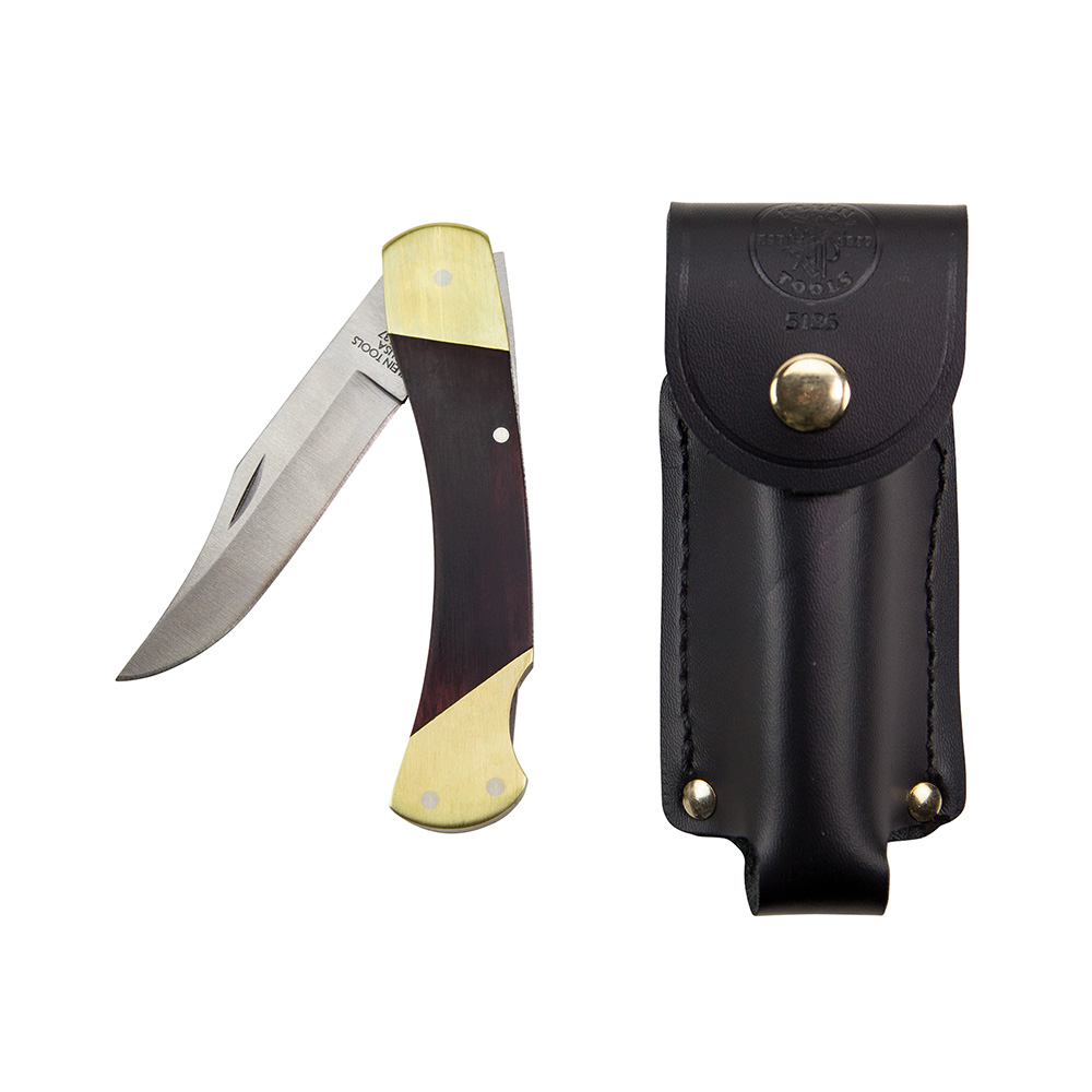 44037 1-Blade Sportsman Knife, Stainless Steel Drop Point Blade, 3-3/8 in L Blade, Lock Back Opening