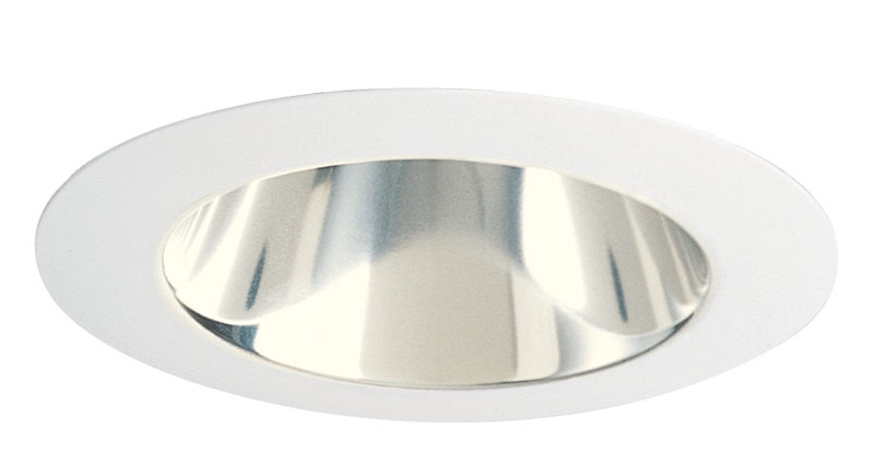 442 BWH Low Voltage Round Downlight Deep Cone Reflector Trim, 4 in ID x 5 in OD, For Use With IC44N, IC44N W, TC44 and APT44 Series Housing