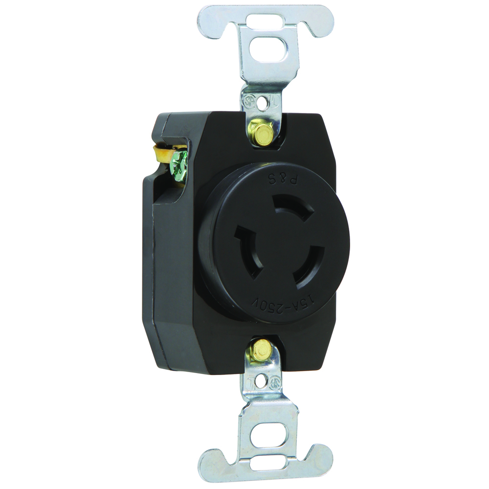 4560 Receptacle Single 15 Amp 250V Turnlok Registered