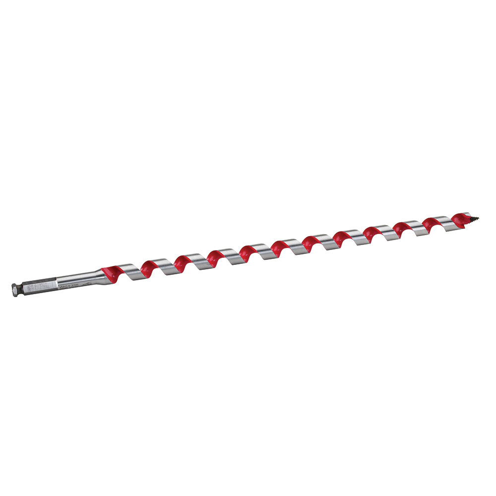 48-13-5750 Heavy Duty Solid Center Ship Auger Bit, 3/4 in Dia, 18 in OAL, 15 in L Spiral Flute, 7/16 in Shank
