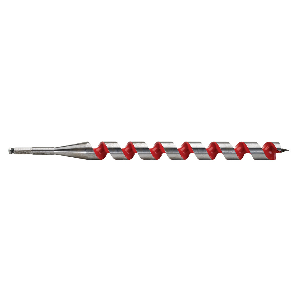 48-13-6250 Heavy Duty Solid Center Ship Auger Bit, 1-1/4 in Dia, 18 in OAL, 15 in L Spiral Flute, 7/16 in Shank
