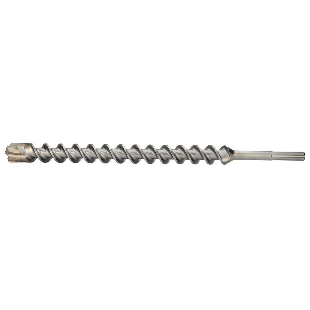 48-20-3970 4-Cutter Rotary Hammer Drill Bit, 1-1/4 in Drill Bit, 45/64 in SDS-Max Shank, 10 in D Cutting, Carbide Cutting Edge, 15 in OAL