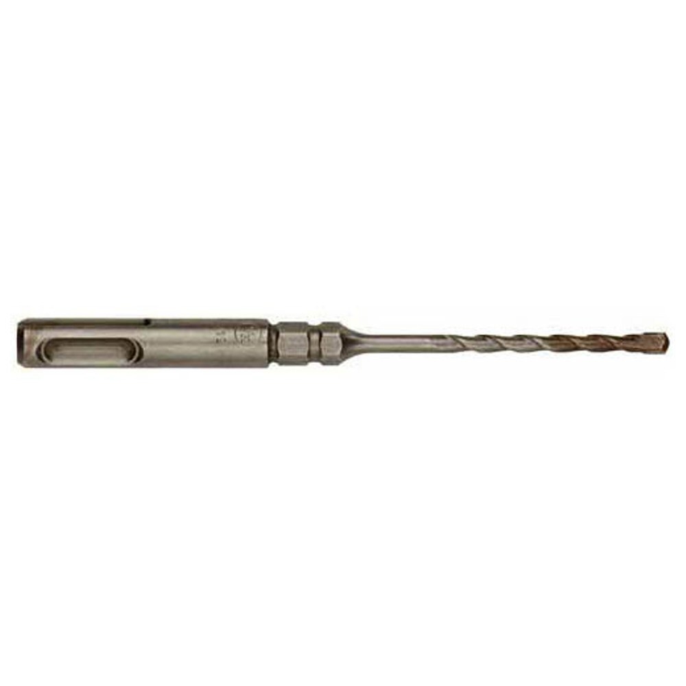 48-20-7092 2-Cutter Heavy Duty Rotary Hammer Drill Bit With Hex Shoulder, 3/16 in Drill Bit, 1/4 in SDS Shank, 4 in D Cutting, Carbide Cutting Edge, 7 in OAL