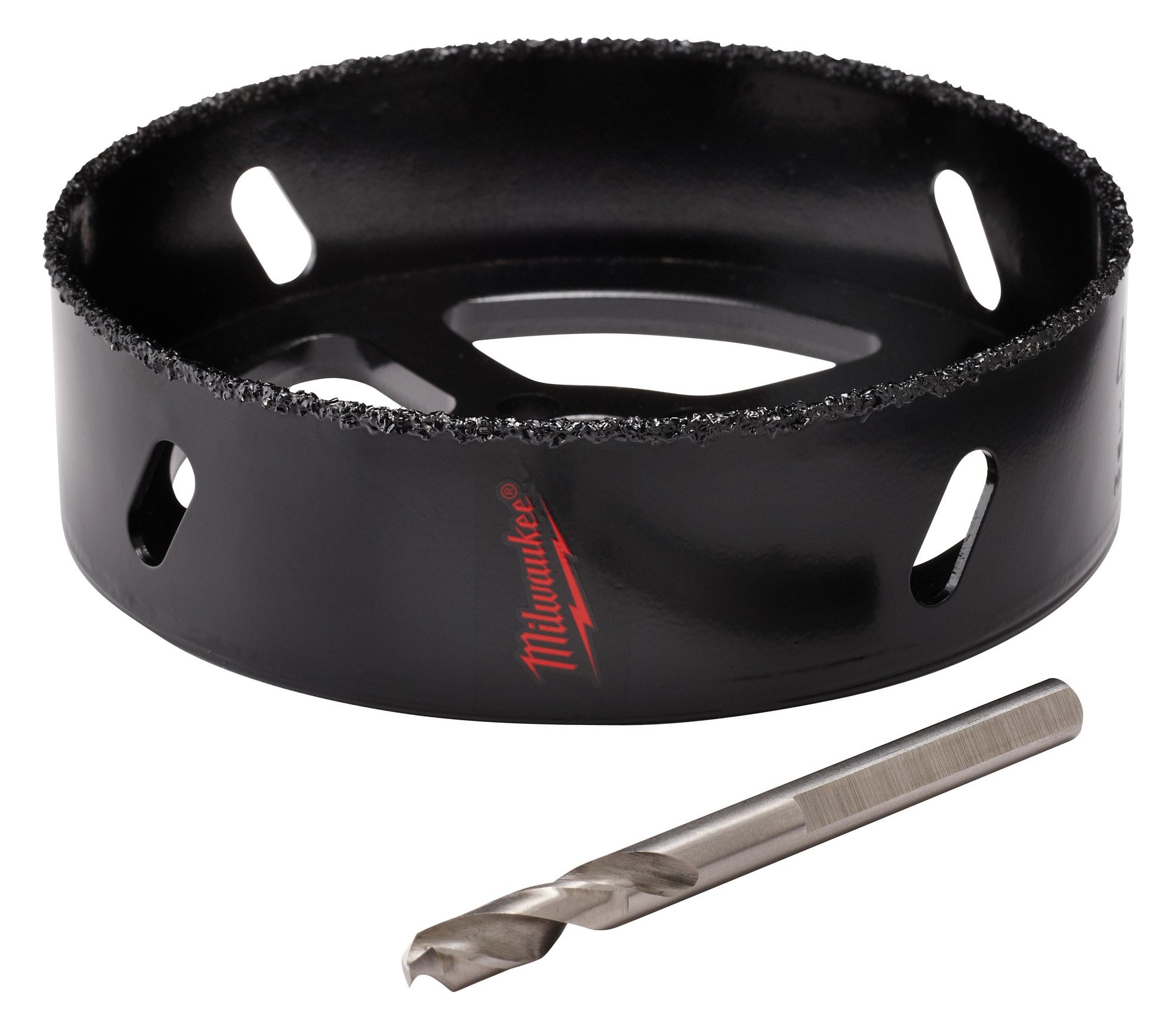 49-56-0305 Continuous Grit Edge Recessed Lighting Hole Saw, 6-3/8 in Dia, 1 in D Cutting, Carbide Cutting Edge, 5/8-18 Arbor