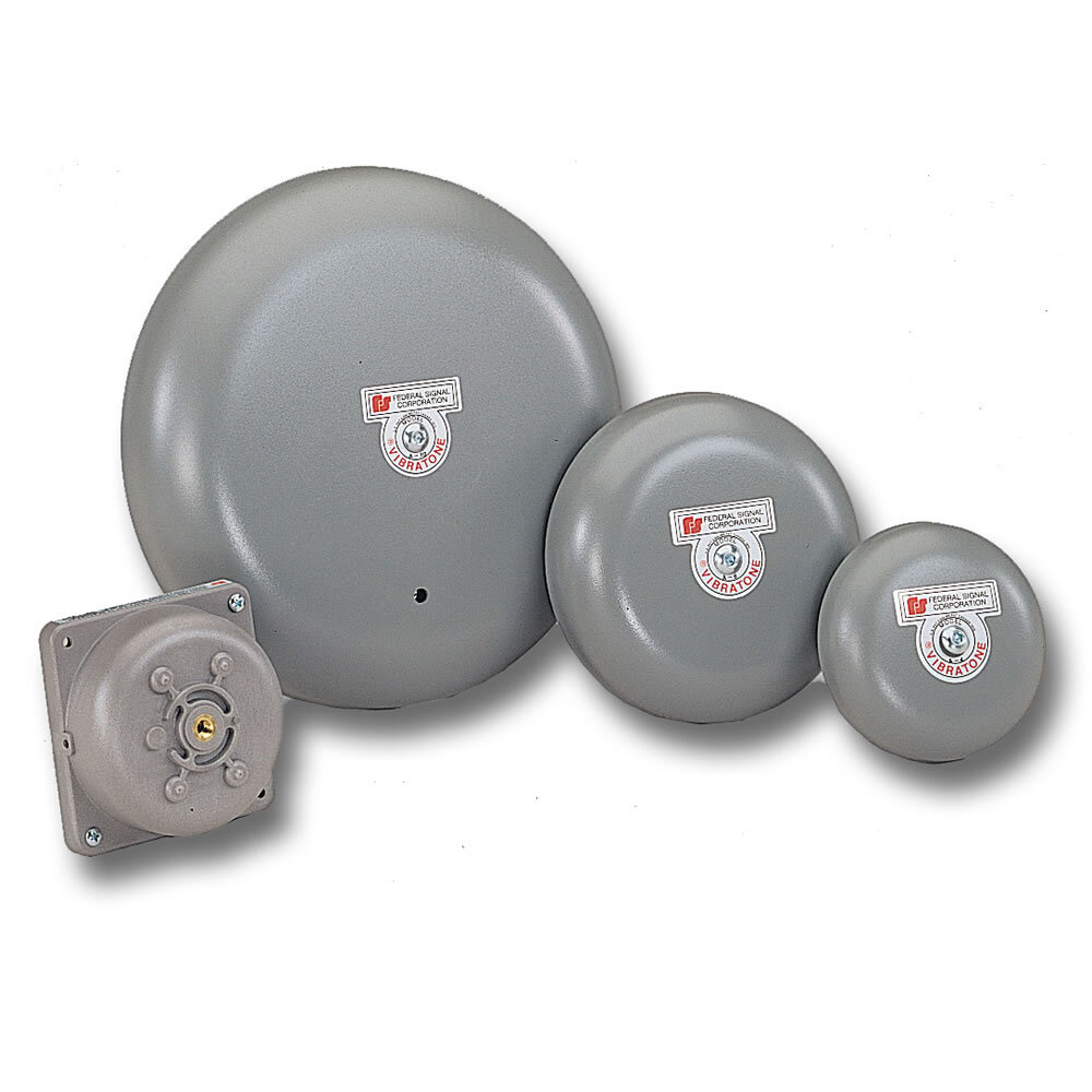 504-120-1 Vibratone 500 Vibrating Bell, 120 V AC, 0.08 A, 98 dB, Surface Mount, 4 in Gong