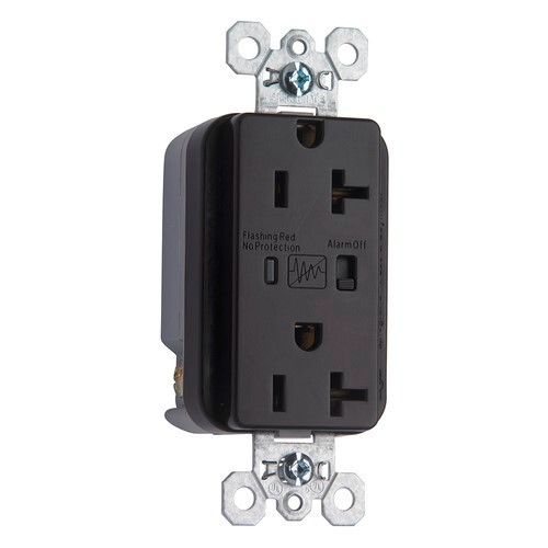 5362SP 20 Amp 125V Extra  Surge Protective Duplex Receptacle, Brown