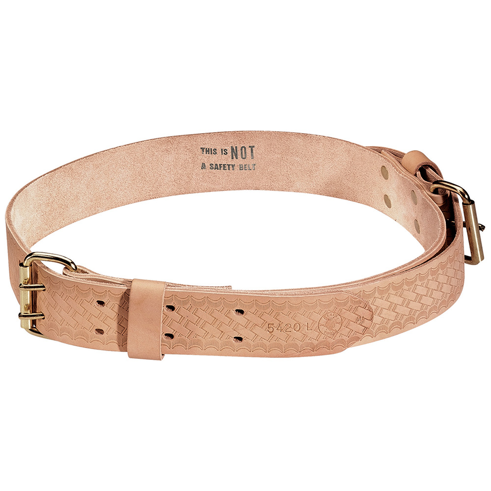 5420L Heavy Duty Ironworkers Tie-Wire Belt, Size L, Leather, Tan