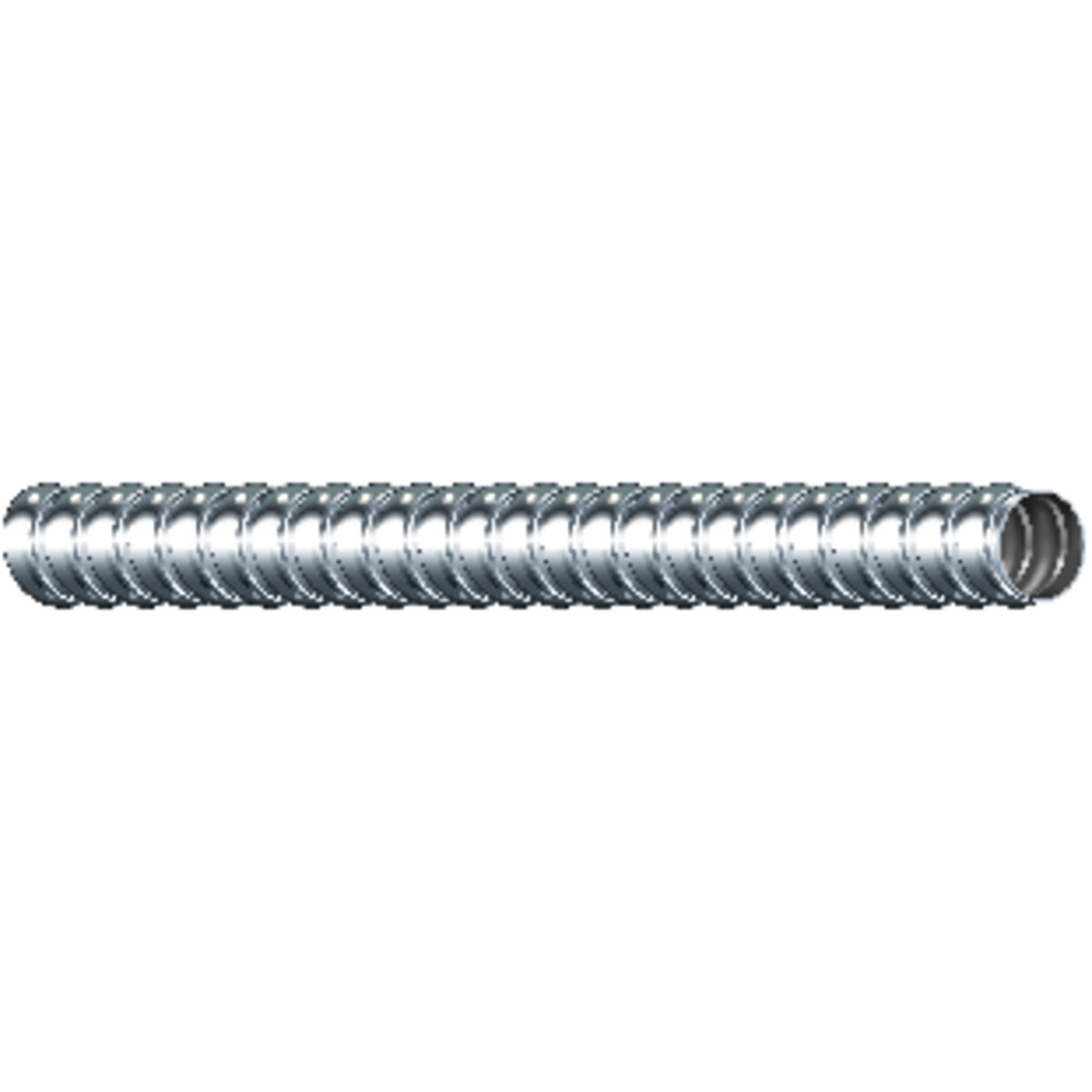 55081801 Galflex Type RWS Flexible Metal Conduit, 1/2 in Trade, 0.625 to 0.645 in ID x 0.89 in OD, 500 ft L, Steel