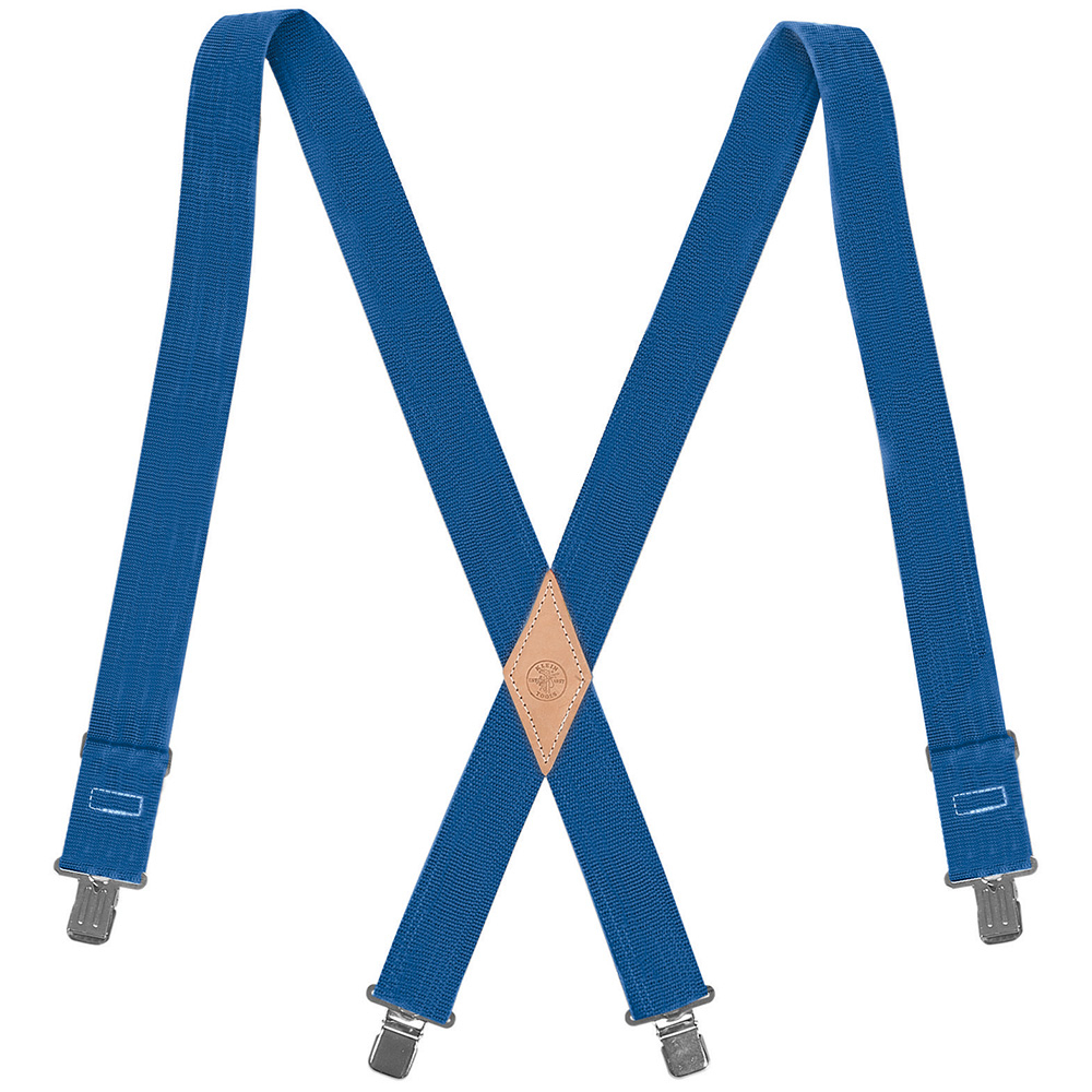 60210B Suspender With Adjustable Back, Universal, Nylon Webbing, Blue