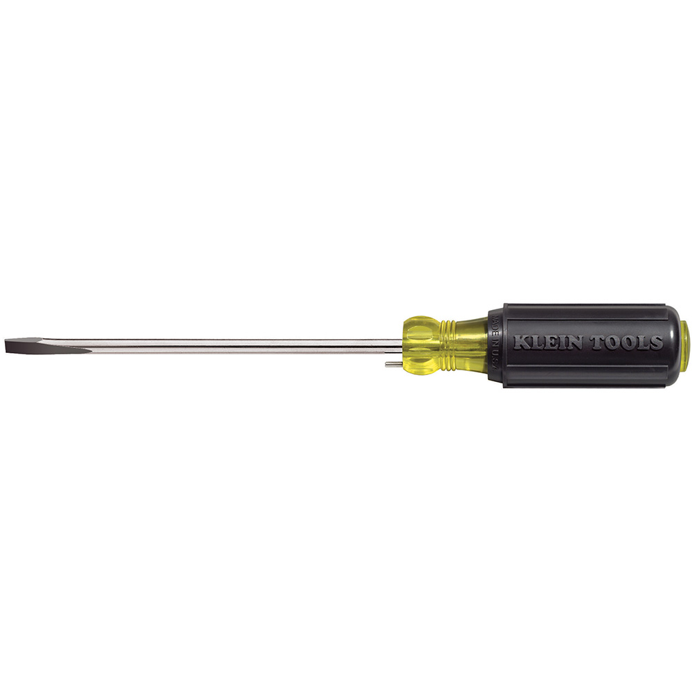 605-6B Wire Bending Screwdriver, 1/4 in Cabinet Point, Steel Shank, 10-11/32 in OAL, Acetate Handle, Polished Chrome, ANSI/ASME Specified