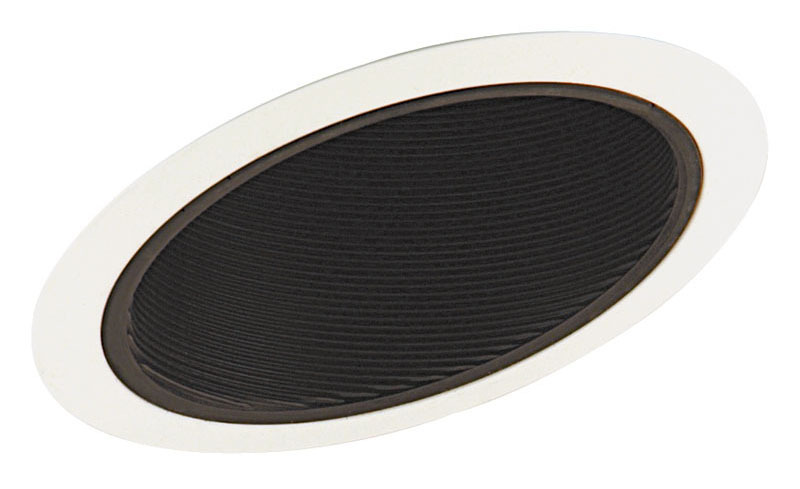614 BWH Downlight Standard Sloped Baffle Trim, 7-5/16 in ID x 7-3/4 in OD, Halogen Lamp, For Use With IC926, TC926, TC926R, ICPL926, ICPL926R, IC926LED9G4, IC926LED14G4 Series Housing