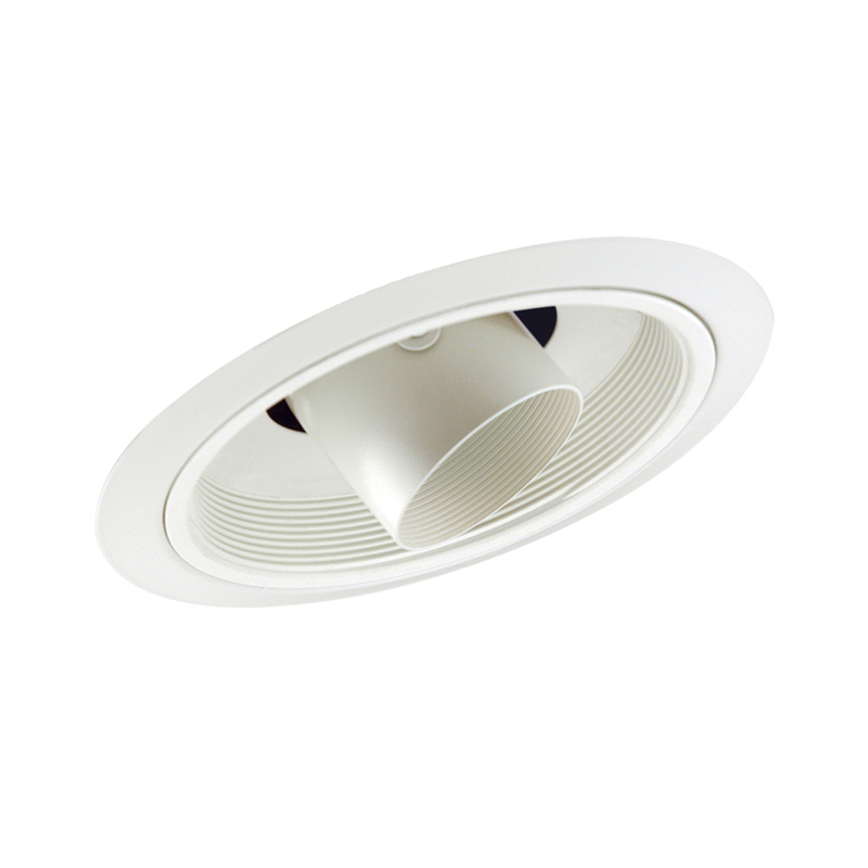 616 BWH Adjustable Round Standard Slope Cylinder Spotlight Trim, 6 in ID x 7-5/8 in OD, Incandescent Lamp, For Use With IC926, TC926 and TC926R Series Housing