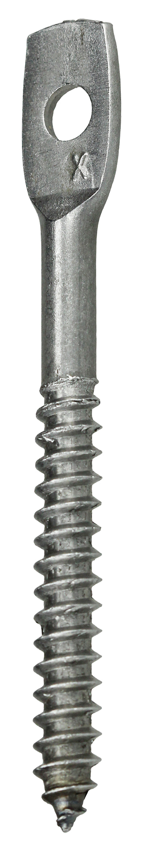 631 4920 Hanger Screw, 1/4 in, 3 in OAL, Flat Head, Steel, Zinc Plated